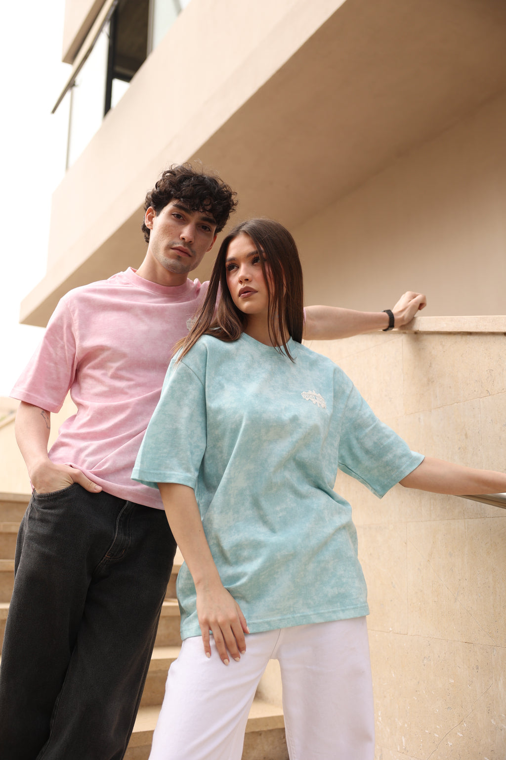 EVERYDAY COUPLE Bundle Washed - Blue/Pink