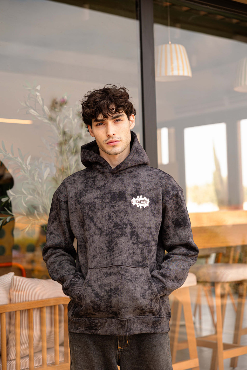 Wishy Washy Black Unisex Hoodie