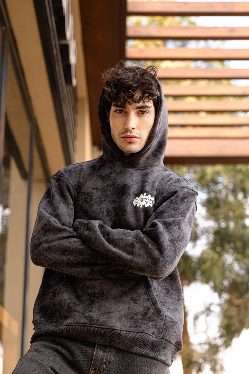 Wishy Washy Black Unisex Hoodie