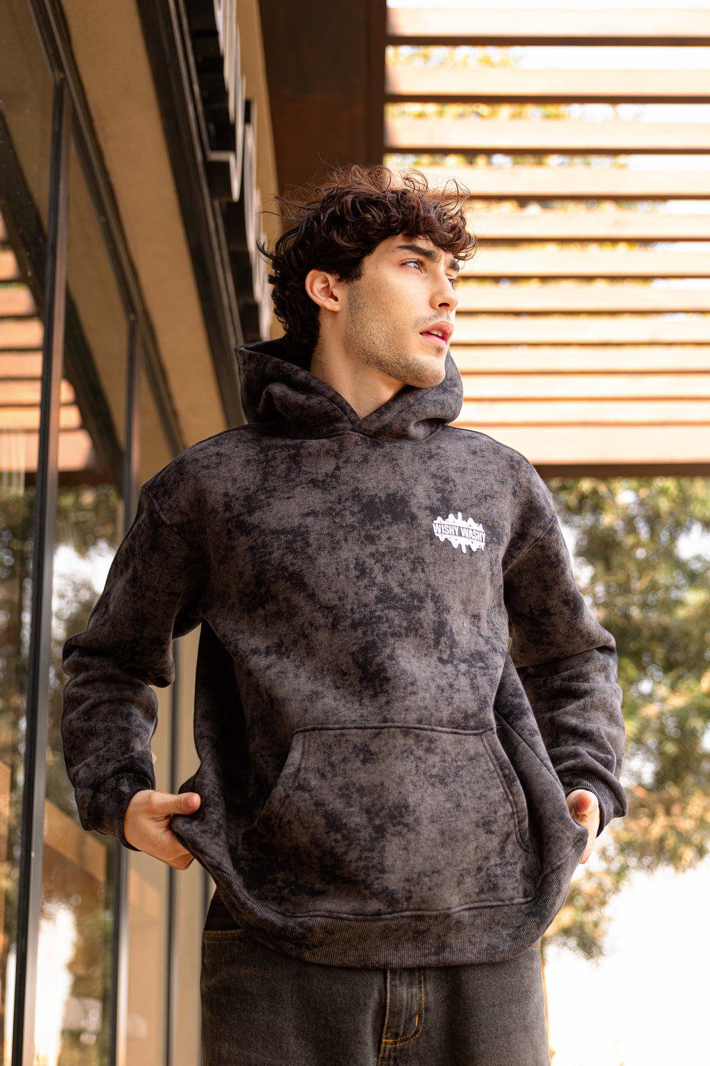 Wishy Washy Black Unisex Hoodie