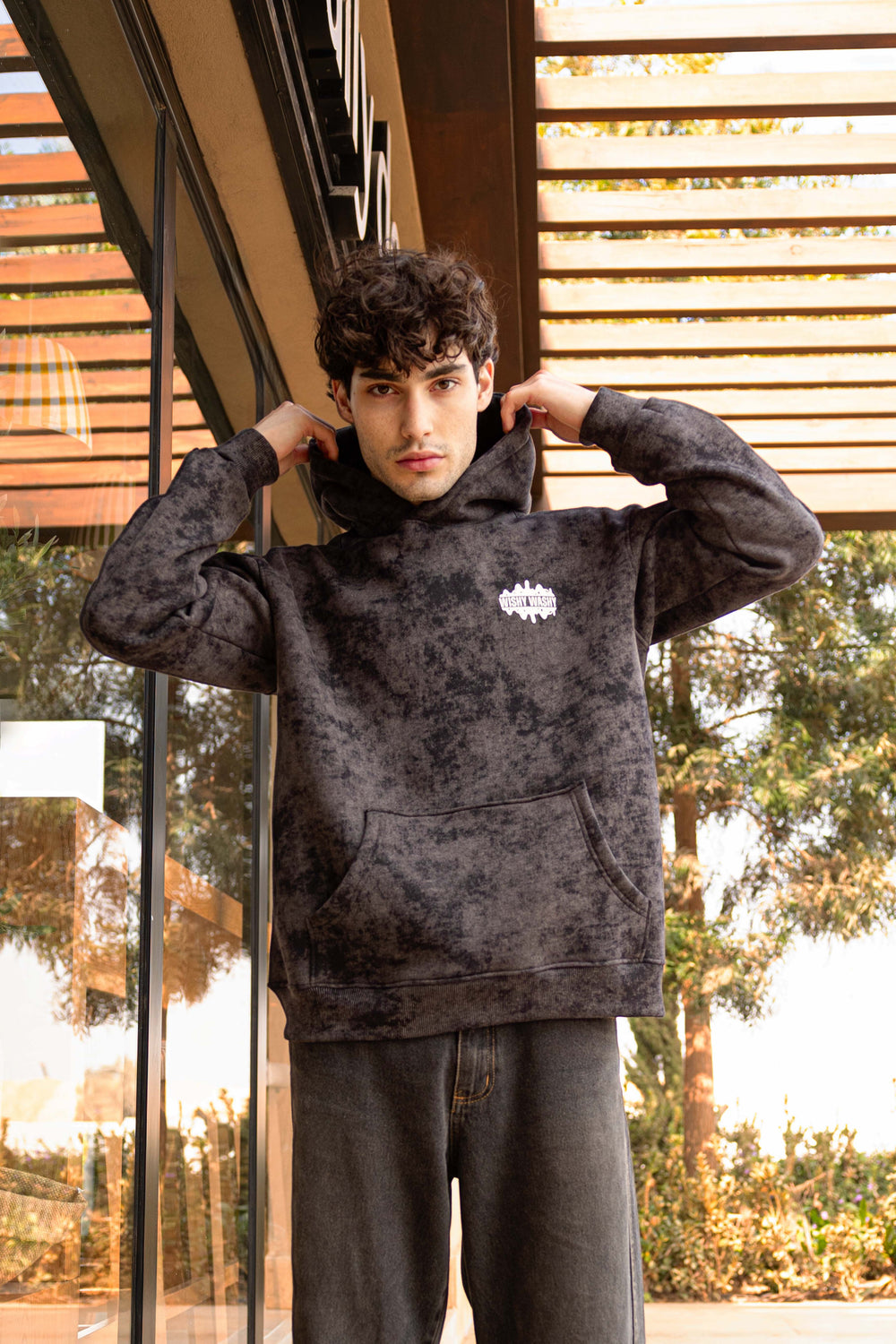 Wishy Washy Black Unisex Hoodie