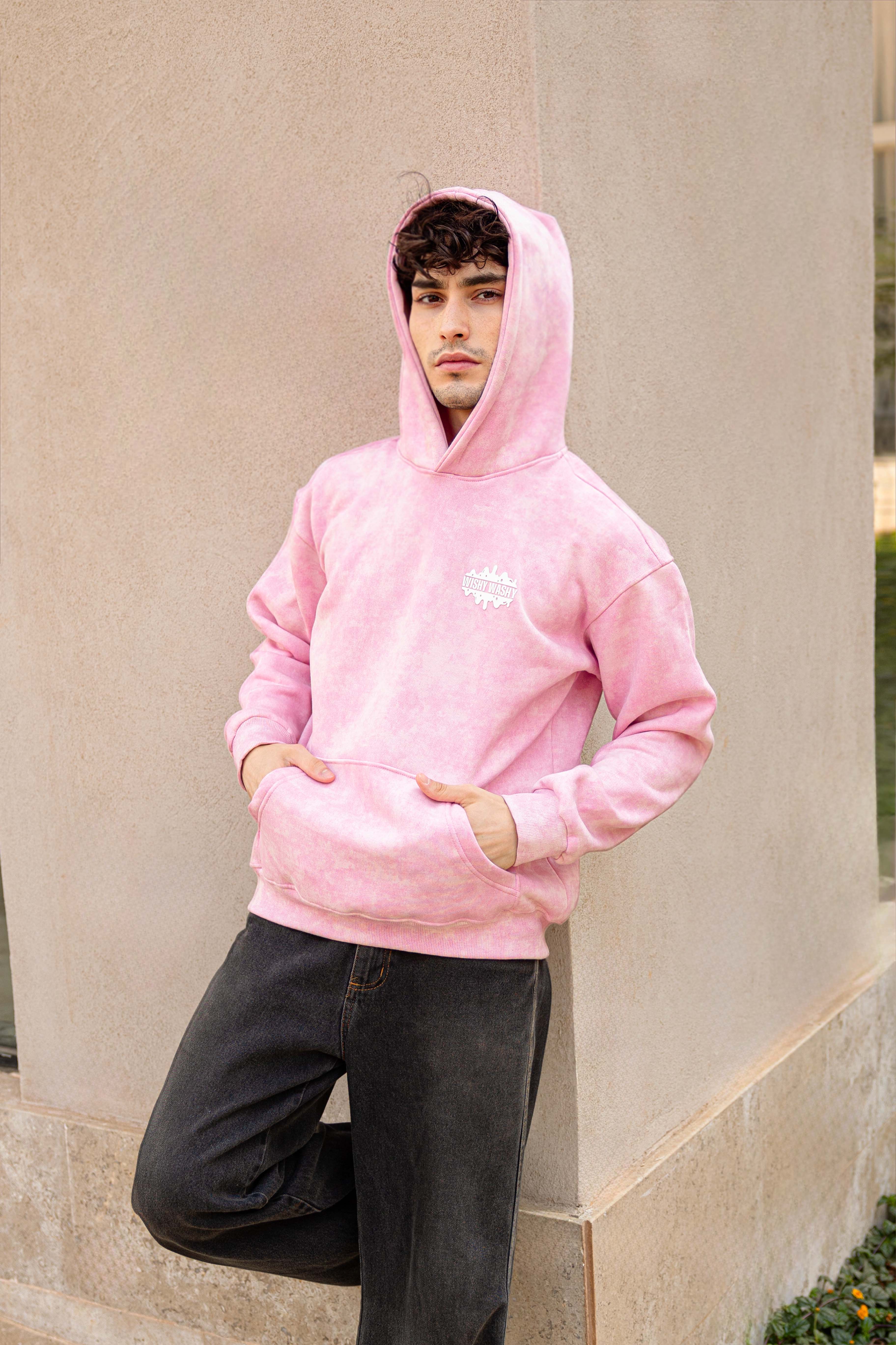 Wishy Washy Pink Oversized Unisex Hoodie