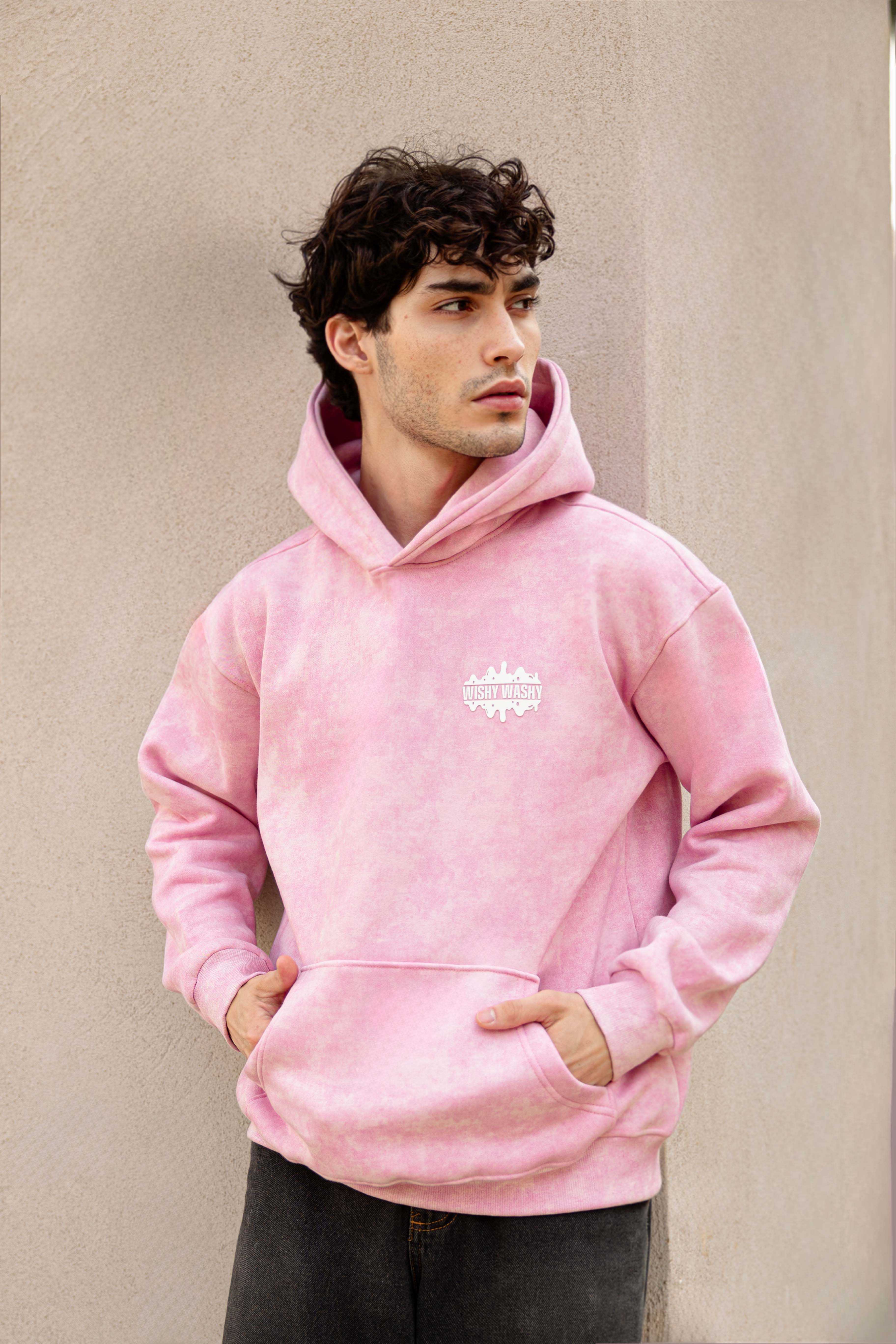 Wishy Washy Pink Oversized Unisex Hoodie