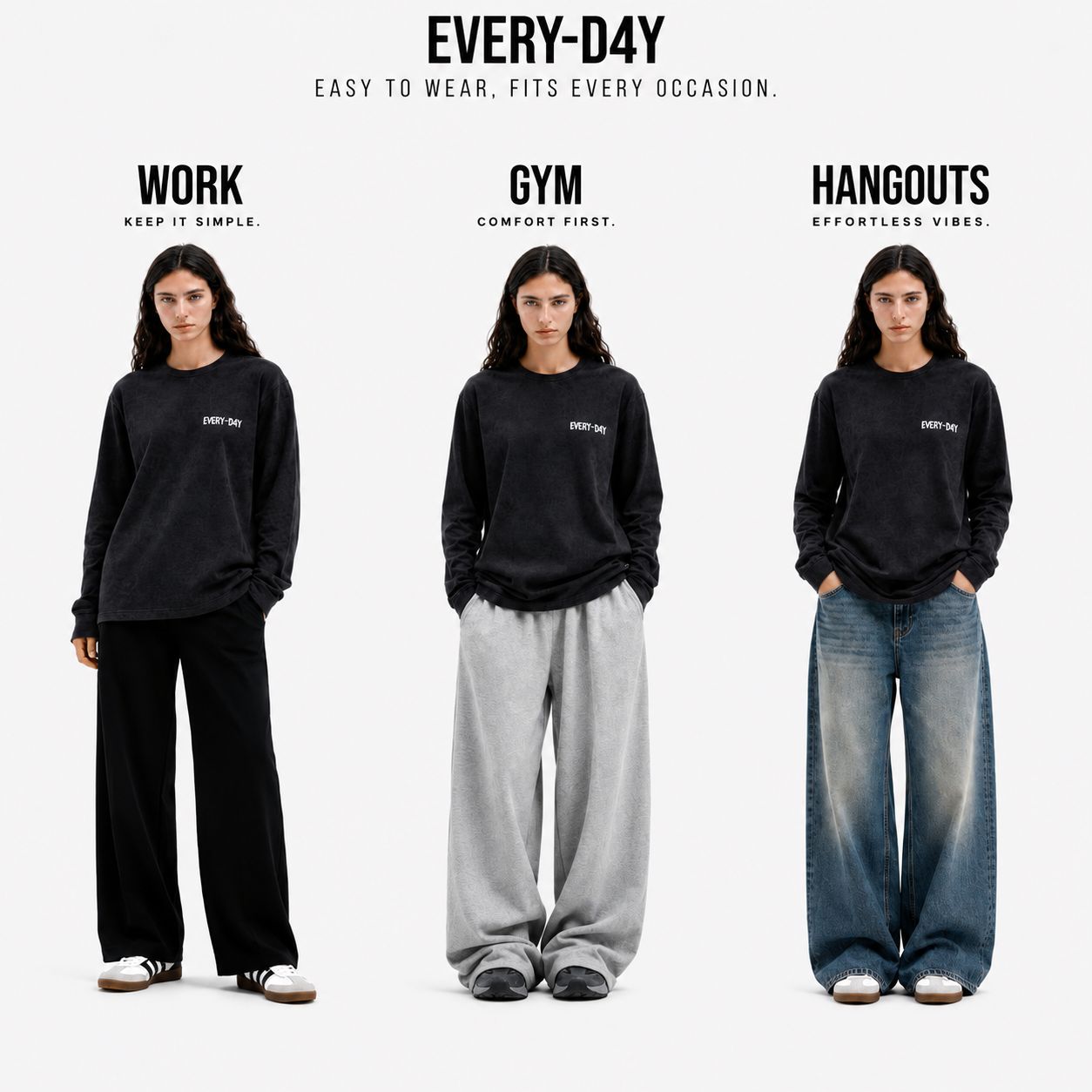 EVERY-D4Y Washed Long Sleeve