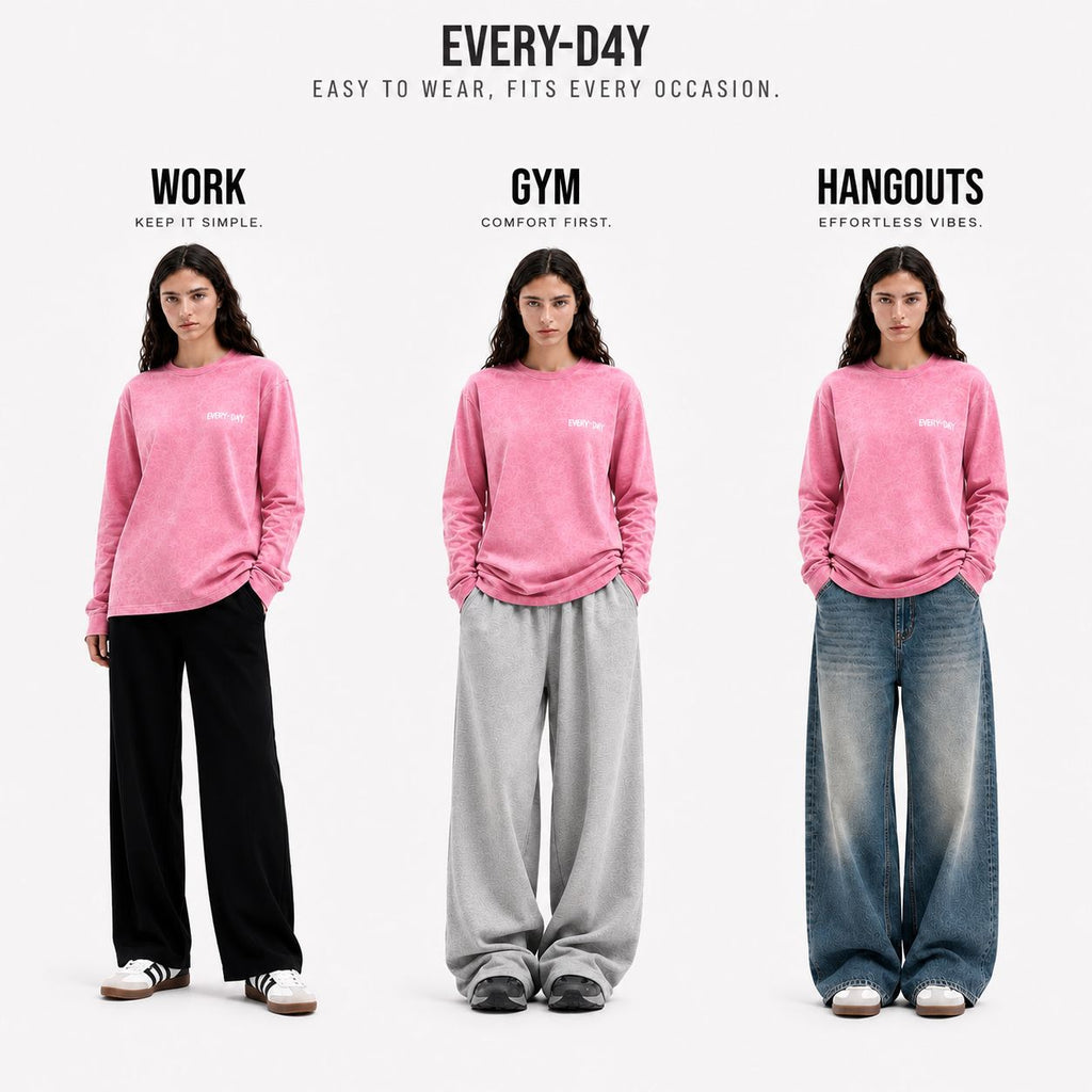 EVERY-D4Y Washed Long Sleeve