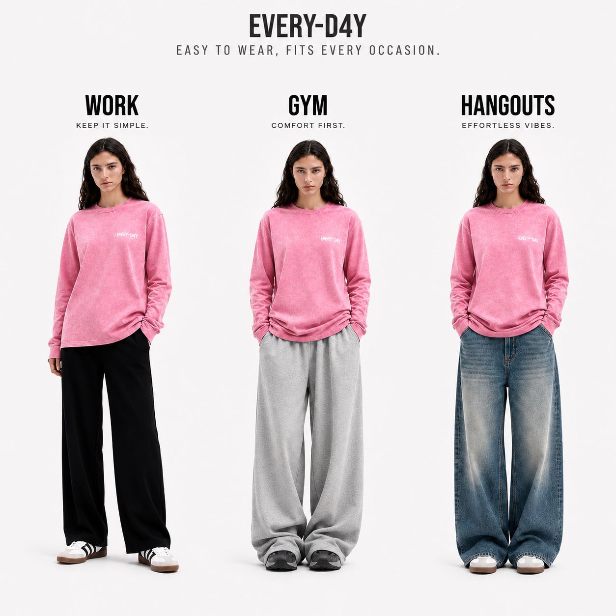 EVERY-D4Y Washed Long Sleeve